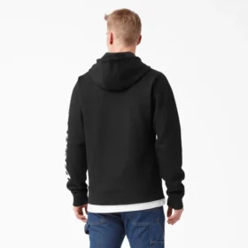 Sweat à capuche hydrofuge avec logo sur la manche
