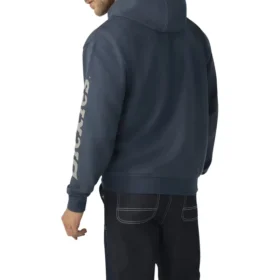 Sweat à capuche hydrofuge avec logo sur la manche