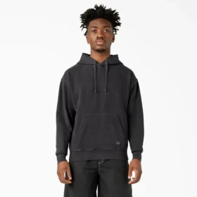 Sweat à capuche teint en pièce