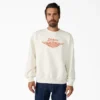 Sweat-shirt à col rond et coupe carrée brodé Dickies X Harley-Davidson®