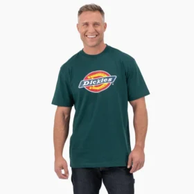 T-shirt à manches courtes avec logo graphique tricolore