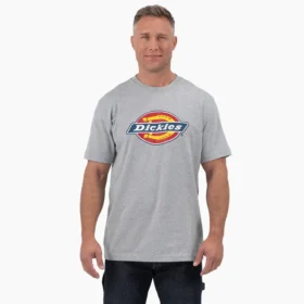 T-shirt à manches courtes avec logo graphique tricolore