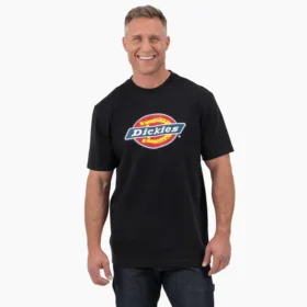 T-shirt à manches courtes avec logo graphique tricolore