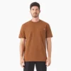 T-shirt à manches courtes et poche en jersey épais chiné