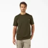 T-shirt à manches courtes et poche en jersey épais chiné T-shirt à manches courtes et poche en jersey épais chiné