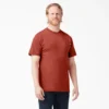 T-shirt à manches courtes et poche en jersey épais chiné