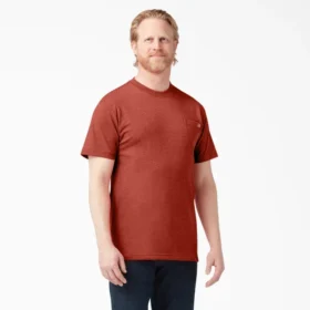 T-shirt à manches courtes et poche en jersey épais chiné