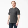 T-shirt à manches courtes et poche en jersey épais chiné