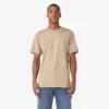 T-shirt à manches courtes et poche en jersey épais chiné