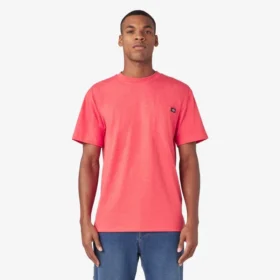 T-shirt à manches courtes et poche en jersey épais chiné