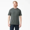 T-shirt à manches courtes et poche en jersey épais chiné