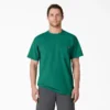 T-shirt à manches courtes et poche en jersey épais chiné