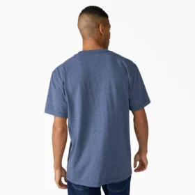 T-shirt à manches courtes et poche en jersey épais chiné