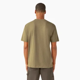 T-shirt à manches courtes et poche en jersey épais chiné
