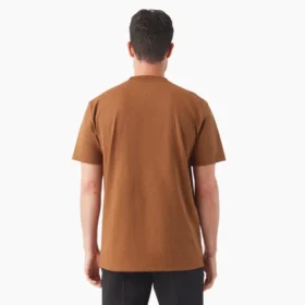 T-shirt à manches courtes et poche en jersey épais chiné