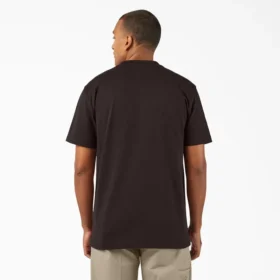 T-shirt à manches courtes et poche en jersey épais chiné