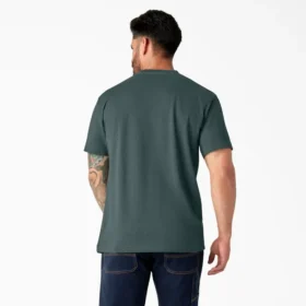 T-shirt à manches courtes et poche en jersey épais chiné