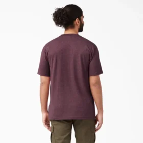 T-shirt à manches courtes et poche en jersey épais chiné