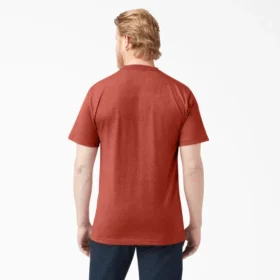 T-shirt à manches courtes et poche en jersey épais chiné