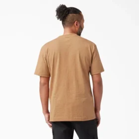 T-shirt à manches courtes et poche en jersey épais chiné