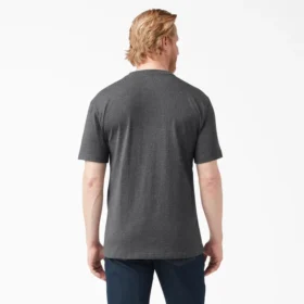 T-shirt à manches courtes et poche en jersey épais chiné