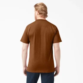T-shirt à manches courtes et poche en jersey épais chiné