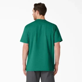 T-shirt à manches courtes et poche en jersey épais chiné