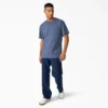 T-shirt à manches courtes et poche en jersey épais chiné