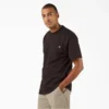 T-shirt à manches courtes et poche en jersey épais chiné