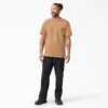 T-shirt à manches courtes et poche en jersey épais chiné