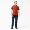 T-shirt à manches courtes et poche en jersey épais chiné