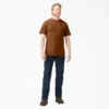 T-shirt à manches courtes et poche en jersey épais chiné