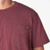 T-shirt à manches courtes et poche en jersey épais chiné