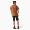 T-shirt à manches courtes et poche en jersey épais chiné