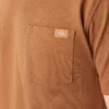 T-shirt à manches courtes et poche en jersey épais chiné