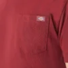 T-shirt à manches courtes et poche en jersey épais chiné