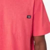 T-shirt à manches courtes et poche en jersey épais chiné
