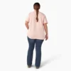 T-shirt à manches courtes et poches pour femmes, coupe large