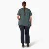 T-shirt à manches courtes et poches pour femmes, coupe large