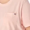 T-shirt à manches courtes et poches pour femmes, coupe large