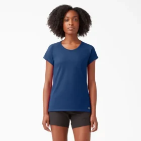 T-shirt rafraîchissant à shorts et poches pour femme