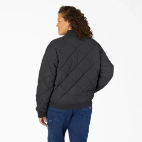 Veste bomber matelassée pour femmes, grande taille