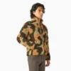 Veste camouflage en polaire à poils longs, coupe ample Veste camouflage en polaire à poils longs, coupe ample