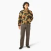 Veste camouflage en polaire à poils longs, coupe ample Veste camouflage en polaire à poils longs, coupe ample
