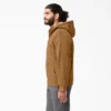 Veste à capuche doublée en polaire à poils longs
