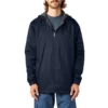 Veste à capuche en nylon doublée de polaire