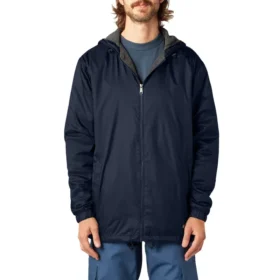 Veste à capuche en nylon doublée de polaire