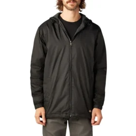 Veste à capuche en nylon doublée de polaire