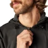 Veste à capuche en nylon doublée de polaire