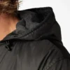 Veste à capuche en nylon doublée de polaire